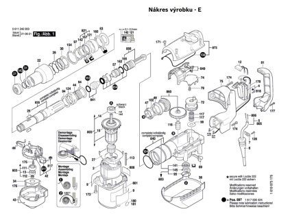 Vrtací kladivo GBH 5-38 D Bosch 0611240008
