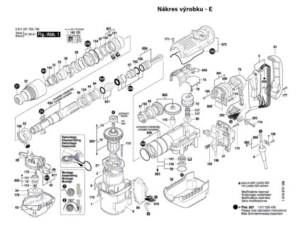 Vrtací kladivo GBH 5-40 DE Bosch 0611241708