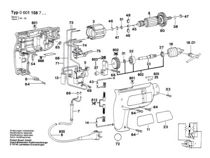 Vrtačka ELECTRONIC Bosch 0601158703