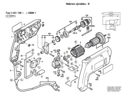 Vrtačka GBM 1 Bosch 0601136108