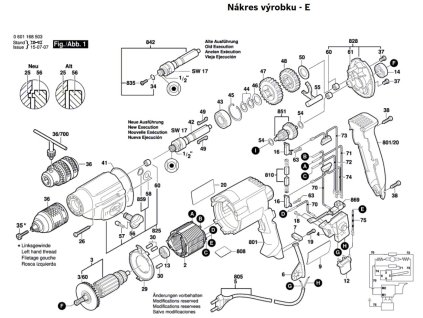 Vrtačka GBM 10-2 RE Bosch 0601168568