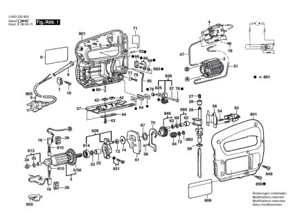 Stolní pila PST 65 PE Bosch 0603335808