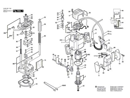 Horní frézka POF 800 ACE Bosch 0603291703
