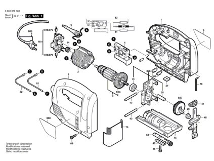 Stolní pila PST 550 Bosch 0603379108