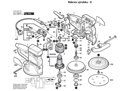 Excentrická bruska PEX 15 AE Bosch 0603298708