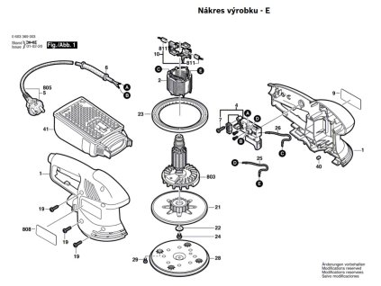 Excentrická bruska PEX 270 A Bosch 0603369008