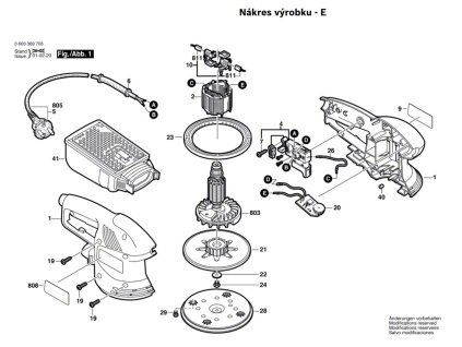Excentrická bruska PEX 270 AE Bosch 0603369708