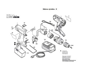 Aku šroubovák GSR 12 VPE-2 Bosch 0601997554