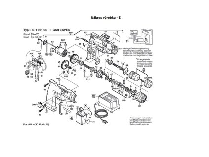 Aku šroubovák GSR 9,6 VES Bosch 0601921968