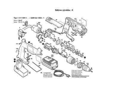 Aku šroubovák GSR 9,6 VES-1 Bosch 0601934603