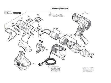Aku šroubovák PSR 12 VE-2 Bosch 0603940520