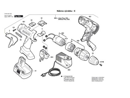 Aku šroubovák PSR 14,4 VE-2 Bosch 0603940420