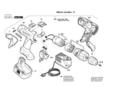 Aku šroubovák PSR 14,4 VE-2 Bosch 0603940467