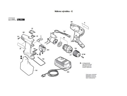 Aku šroubovák PSR 14,4 VES-2 Bosch 0603936403