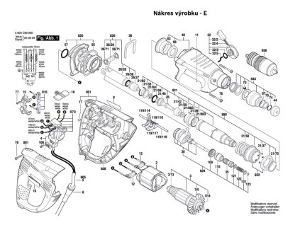 Vrtací kladivo PBH 2800 RE Bosch 3603C93020