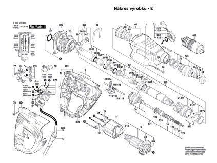 Vrtací kladivo PBH 3000 FRE Bosch 3603C93220