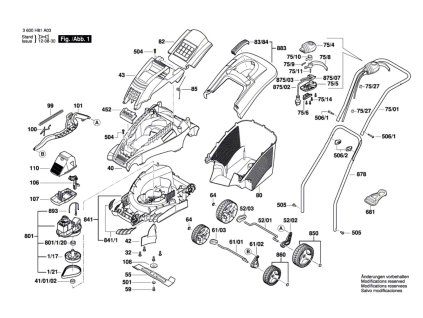 SEKACKA ROTAK 1400 Bosch 3600H81A04