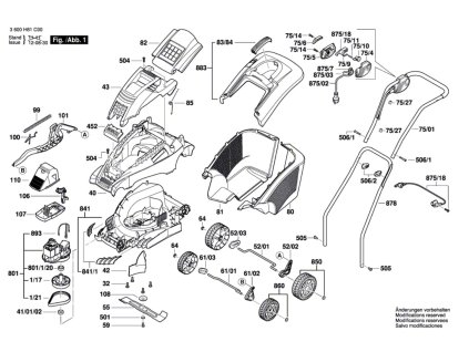 SEKACKA ROTAK 1700 Bosch 3600H81C02