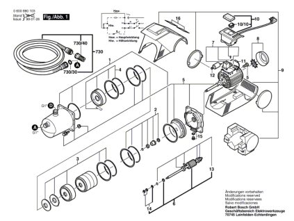 Elektro vodní pumpa AGP 1000 Bosch 0600880103