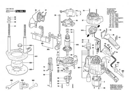 Horní frézka GOF 1250 CE Bosch 3601F26000