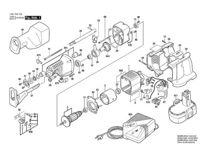 Aku pila ocaska GSA 24 VE Bosch 3601F45703