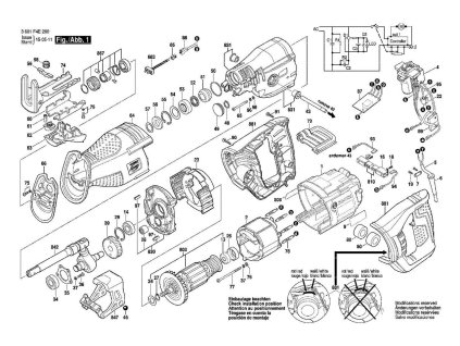 Pila ocaska GSA 1300 PCE Bosch 3601F4E200