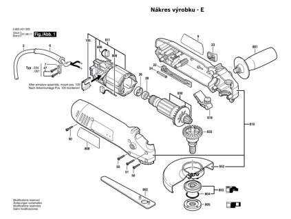 Úhlová bruska PWS 600 Bosch 0603400908