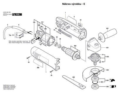 Úhlová bruska PWS 7-115 Bosch 0603402905