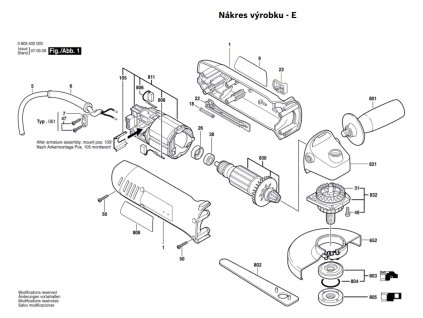 Úhlová bruska PWS 7-115 S Bosch 0603402808