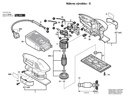 Vibrační bruska PSS 180 A Bosch 0603367008