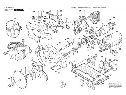 AKUM.OKRUŽNÍ PILA GKS 24 V Bosch 0601666221