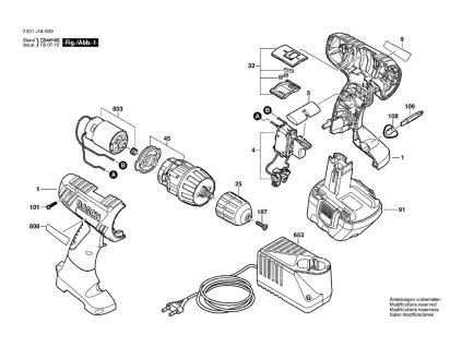Aku vrtací šroubovák GSR 12-2 Bosch 3601J18J00