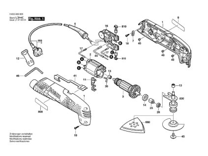 ALLROUNDER-MULTIWERKZEUG PMF 180 E Bosch 3603A00000