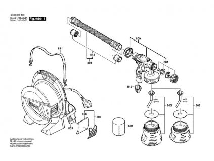Stříkací pistole PFS 65 Bosch 3603B06100