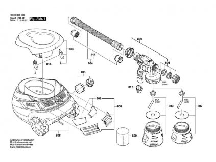 Stříkací pistole PFS 105E Bosch 3603B06200