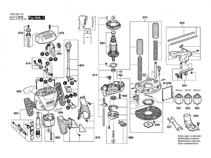 Horní frézka POF 1400 ACE Bosch 3603B6C701
