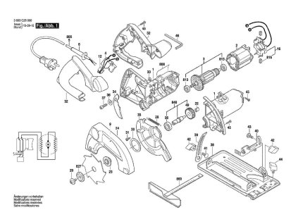 Aku okružní pila KS 5500 Bosch 3603C28001