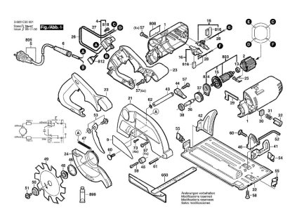 Okružní pila PKS 54 Bosch 3603C30001