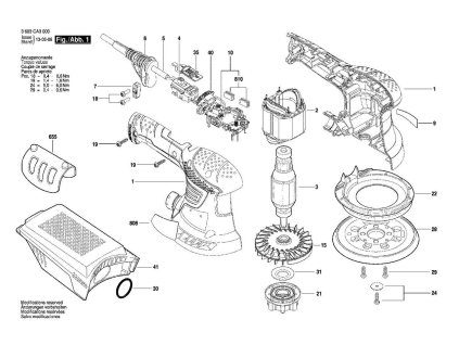 Excentrická bruska PEX 300 AE Bosch 3603CA3000