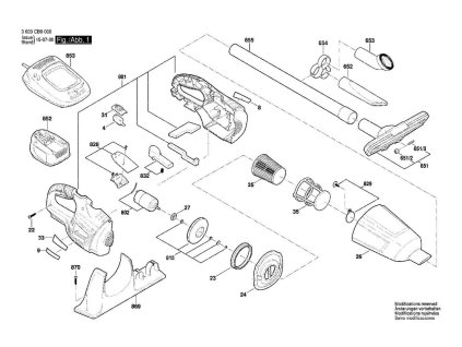 Aku vysavač PAS 18 LI Bosch 3603CB9000
