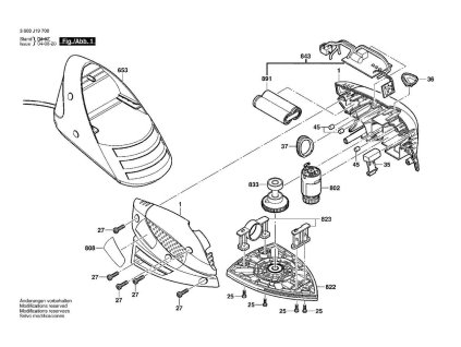 Aku vibrační bruska PRIO Bosch 3603J19700