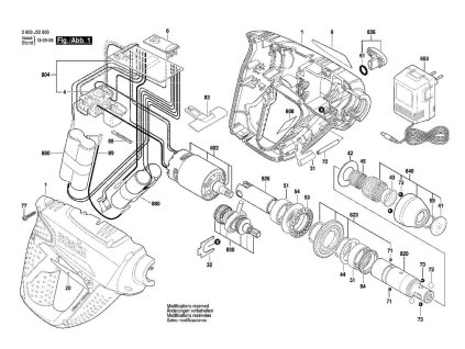 Aku Vrtací kladivo UNEO Bosch 3603J52000