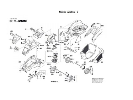 Aku Sekačka Rotak 430 LI Bosch 3600HA4504