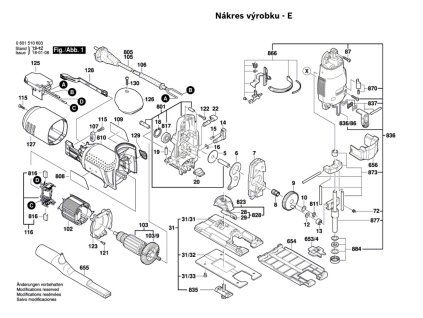 Stolní pila STP 120 S Bosch 0601510673