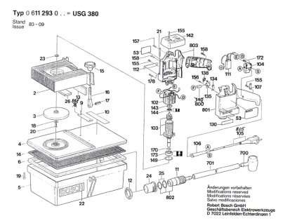 Vysavač USG 380 Bosch 0611293003