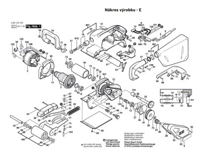 Pásová bruska GBS 100 AE Bosch 3601B76708