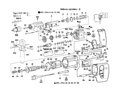 Příklepová vrtačka ELECTRONIC Bosch 0601181703
