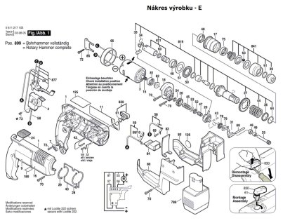 Aku vrtací kladivo GBH 12 VR Bosch 0611217103