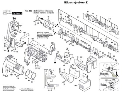 Aku vrtací kladivo GBH 12 VRE Bosch 0611217703