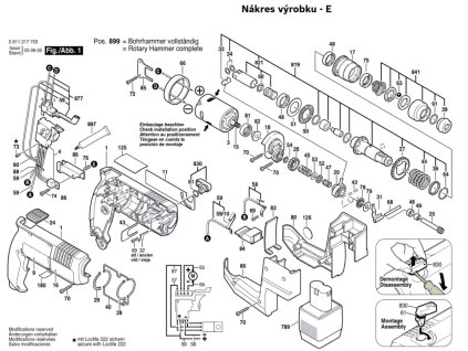 Aku vrtací kladivo GBH 12 VRE Bosch 0611217783